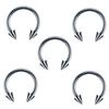 60-Piece Stainless Steel Lip, Stud, and Nose Ring Set – Popular European & American Piercing Jewelry Accessories