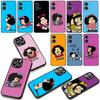 Cute M-Mafaldas Cartoon Case for Motorola Moto Edge 70 60 Fusion 40 NEO 20 Pro G Stylus G56 G96 G71 G73 G41 G42 G50 G51 G52