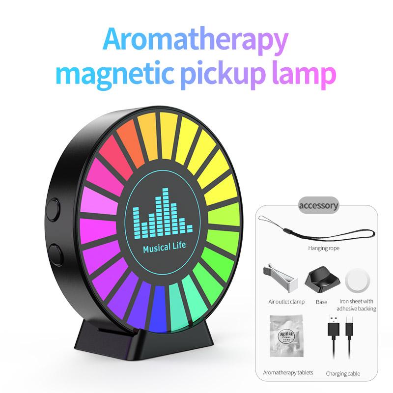 Smart RGB Pickup Lights LED 3D окружающая лампа Управление звуком Музыкальный ритм Освежитель воздуха для автомобильного игрового ТВ Creative Decora