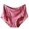 Lace Underwear Mid Briefs Waist Sexy Plus Size Knickers Modal Triangle Top Women's Underwear Panties