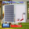 300W Solar Panel Kit Complete 12-18V Polycrystalline Power Portable Outdoor Rechargeable Solar Cell Solar Generator for Home 4