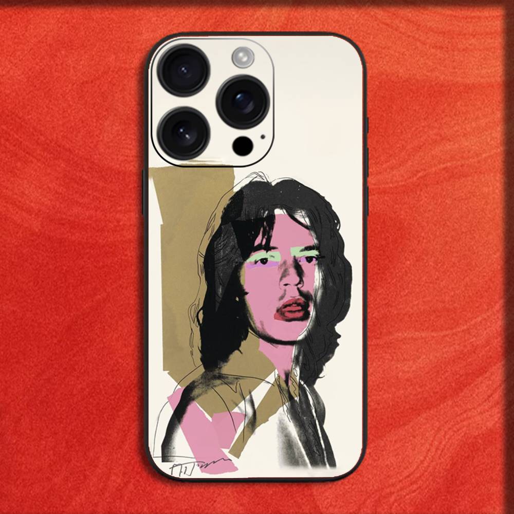 A-Andy W-Warhol Art Banana Phone Case For iPhone 16,15,14,13,12,11,Pro,XS,Max,XR,Plus,E,Mini Black Shockproof Cover