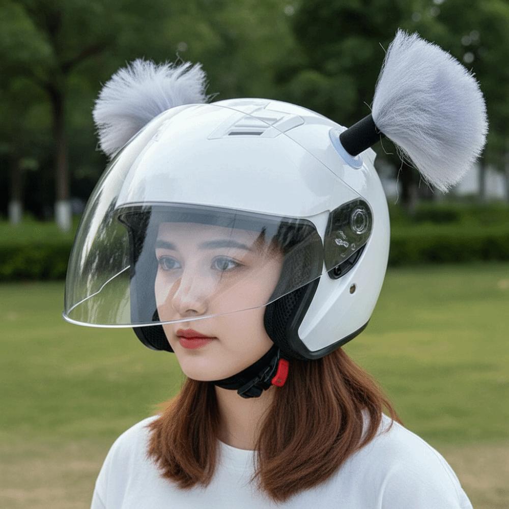 2Pcs/Set Self-adhesive Motorcycle Helmet Braids for Moto Cycling Skiing
