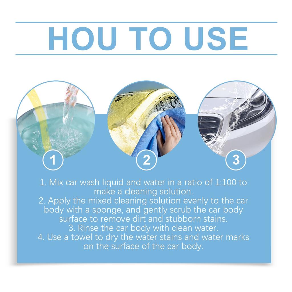 Clean Car Wash Liquid Mild Does Not Damage The Car Paint Car Truck SUV RV Protective Cleaning Liquid 100ml