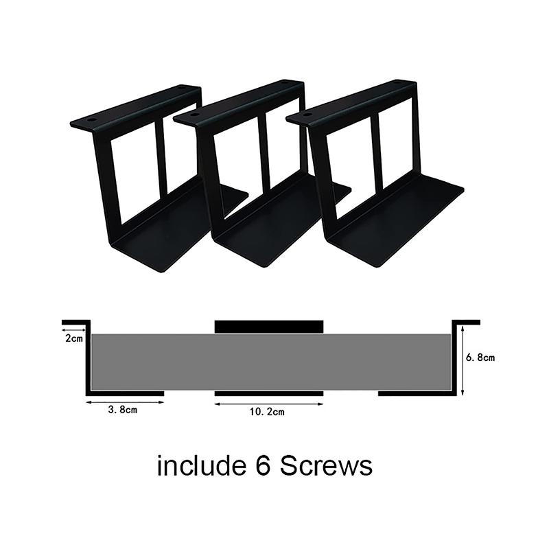 4.8-6.8Cm Under Desk Laptop Holder Mount Bracket With Screws For Macbook Storage Tray For Notebook Computer Accessories