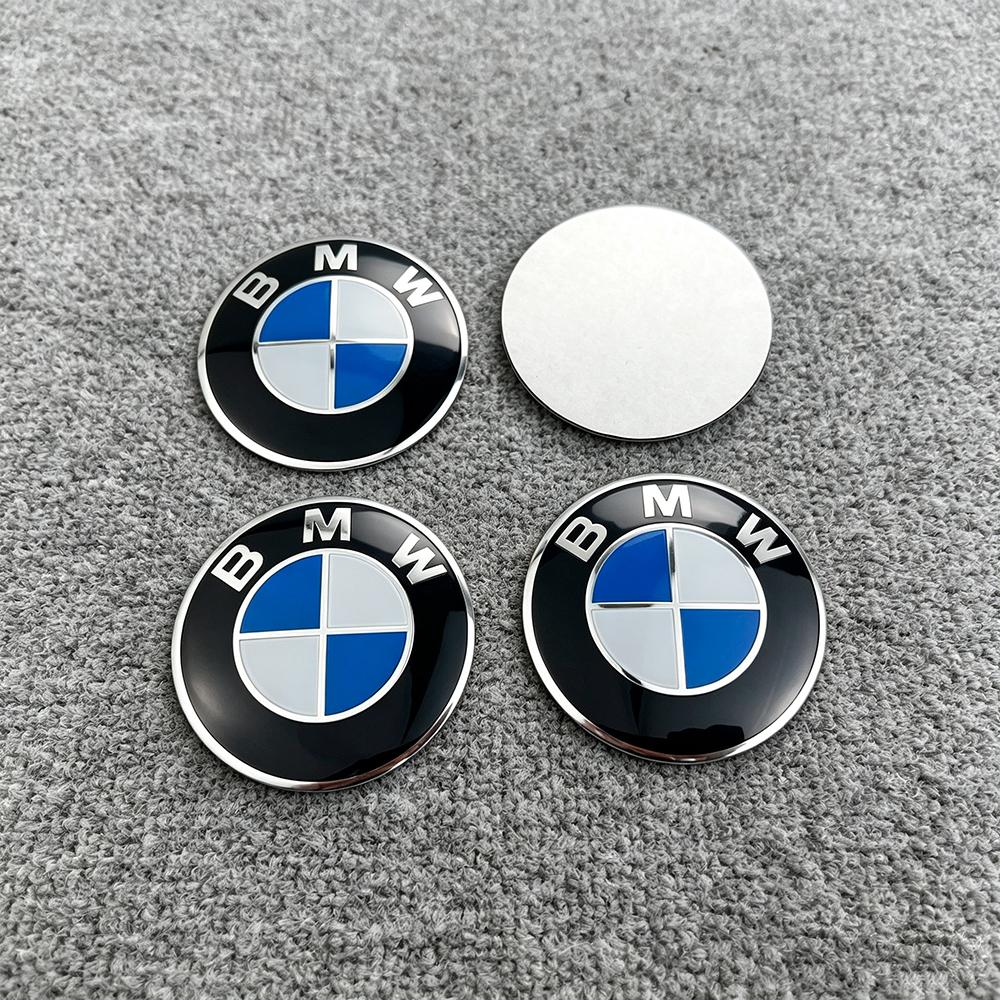 4pcs 56mm 60mm 65mm Car Wheel Hub Center Cap Aluminum Sticker For BMW X1 X3 X5 F30 E46 E39 F10 E87 E90 E92 E60 G20 Accessories FGD9