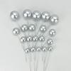 20PCS Heart & Ball Shape Cake Topper Mix Size Gold Silver Birthday Cake Flag DIY Valentine's Day Cupcake Dessert Decorations