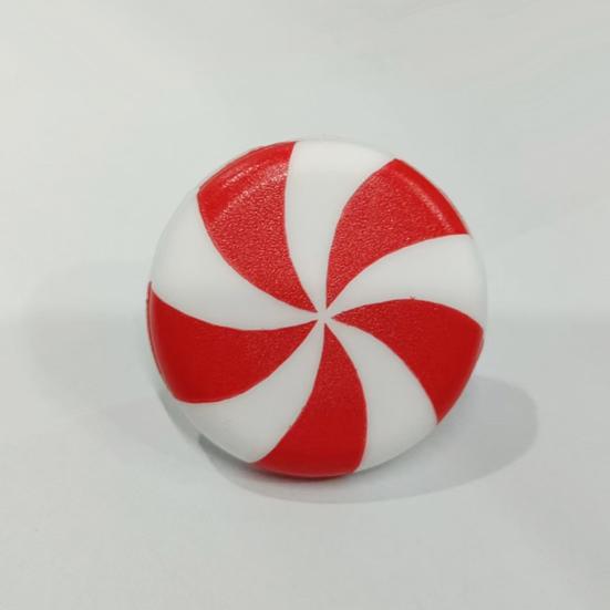 Тыквенные накладки на дверные ручки Хэллоуин Рождество Мебельные ручки для шкафов и ящиков Красный Белый Спиральный Конфетный дизайн Ручки для шкафов Легко надеваются Праздничный декор