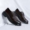 Новые официальные кожаные туфли для мужчин, мужские деловые повседневные кожаные туфли, черные туфли с острым носком для званого ужина, модные мужские туфли-броги