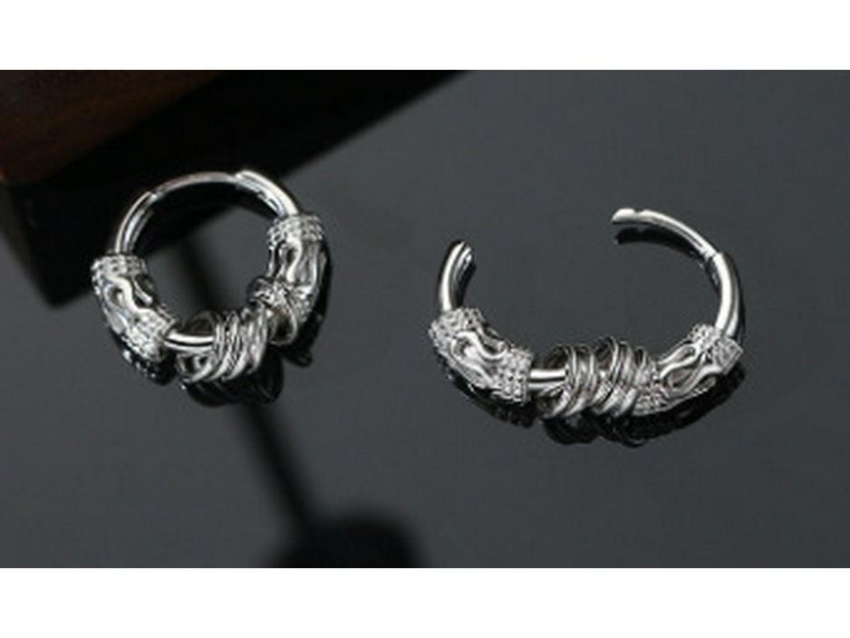 Men's Retro Circle Earrings - Trendy, Versatile, Simple.