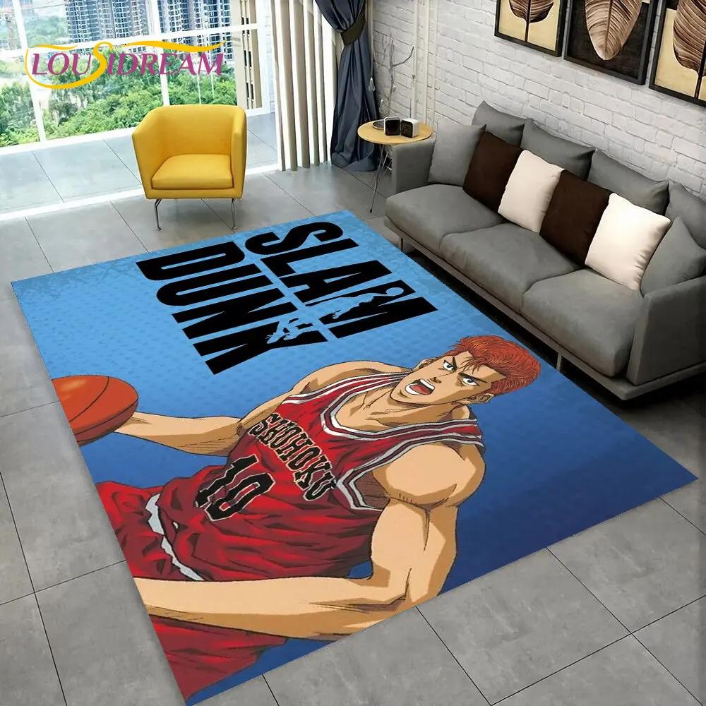 Slam Dunk Япония Аниме Мультфильм Коврик, Коврик для гостиной Спальня Диван Коврик Украшение, Дети играют Нескользящий напольный коврик