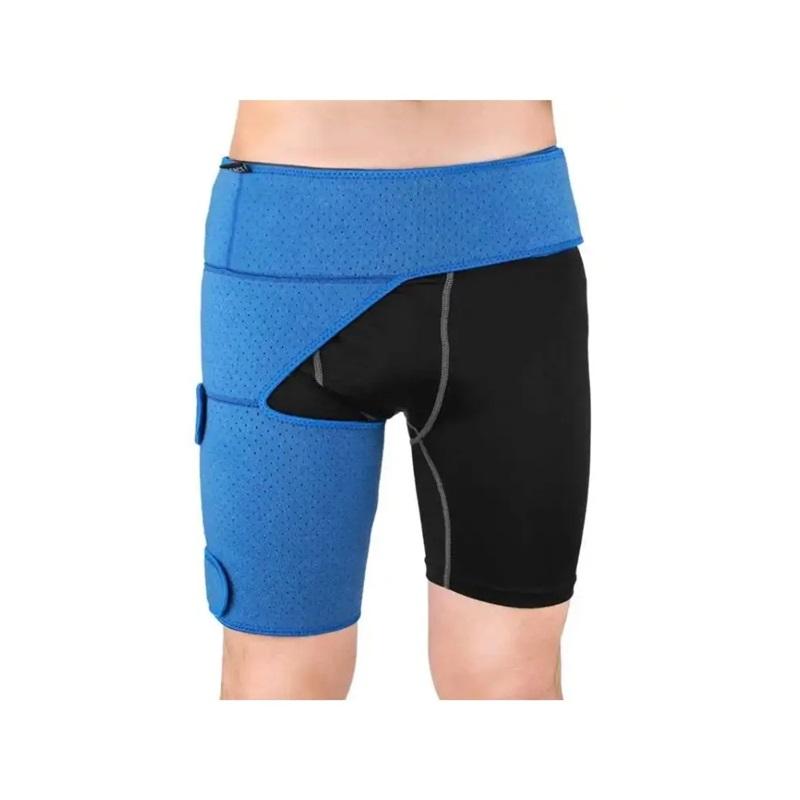 Groin Hip Brace Thigh Support Compression Wrap Belt Hip Joint Bandage Protector for Leg Muscle Strain Groin Strain Hip Injury