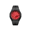 Casio Унисекс Жидкокристаллические, Аналогово-цифровые Двойной дисплей Серия 48,5 мм Красные Часы GA-2100-4A(Watch8--)