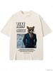 Tim Cheese Meme Men T-shirt Funny Mouse Meme Y2k Graphic T-shirt Top 100% Cotton Soft Unisex O Collar Oversized Streetwear