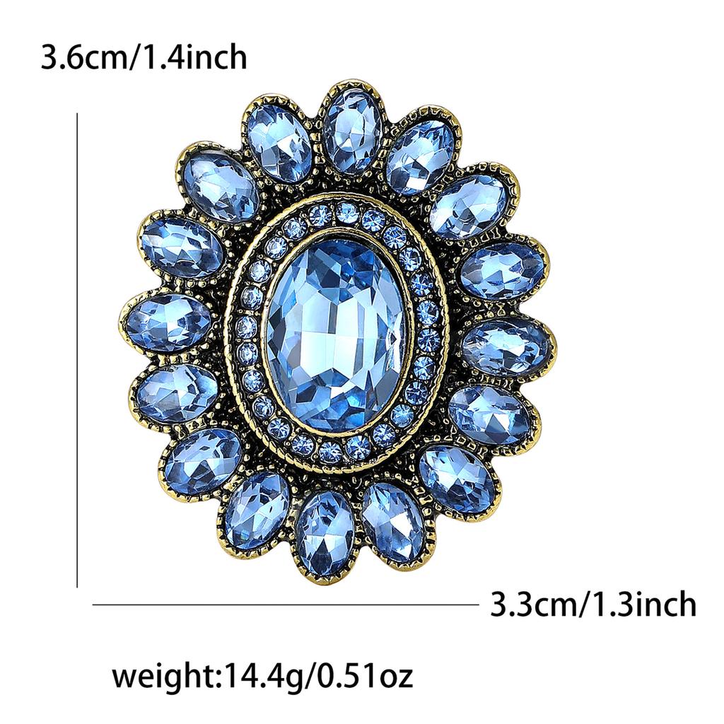 High-Grade Alloy Rhinestone Small Sunflower Brooch Exquisite Creative Women'S Clothing Corsage Jewelry Pin