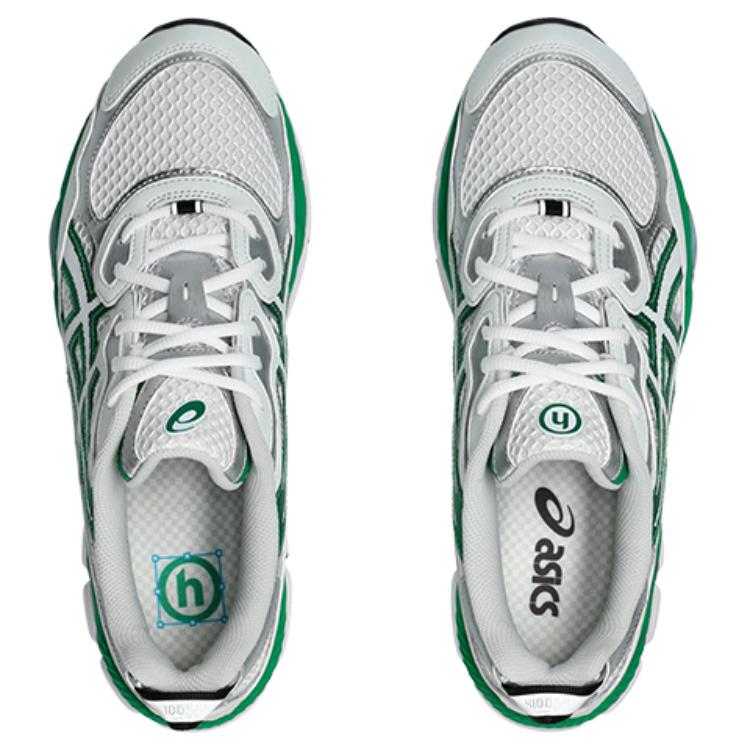 Мужские кроссовки Hidden NY x ASICS Gel NYC Белые Веселый-зеленый 1201B001-100