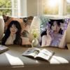 Cute and beautiful TTian Xiwei Cushion Cover Pillowcase Antidustmite Invisible Zipper Short Plush Sofa Cushion