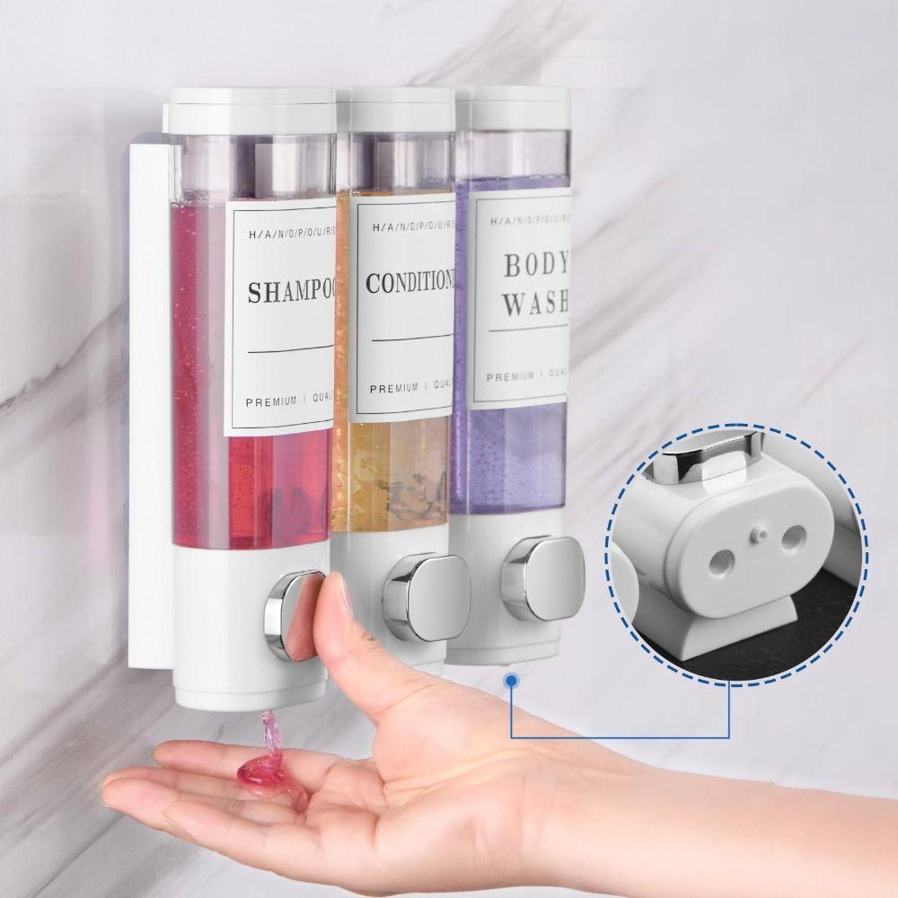 Wall Mounted Shampoo Dispenser 2*300ml/3*300ml Conditioner Dispenser For Bathroom Hotel