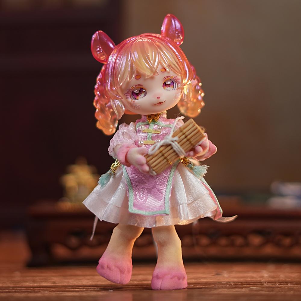 DBS MAYTREE 14см Кукла Древний Зверь Серия Весенний Лес Кукла OB11 Серия BJD Животный Стиль Кавайная Игрушка Сюрприз Слепой Бокс