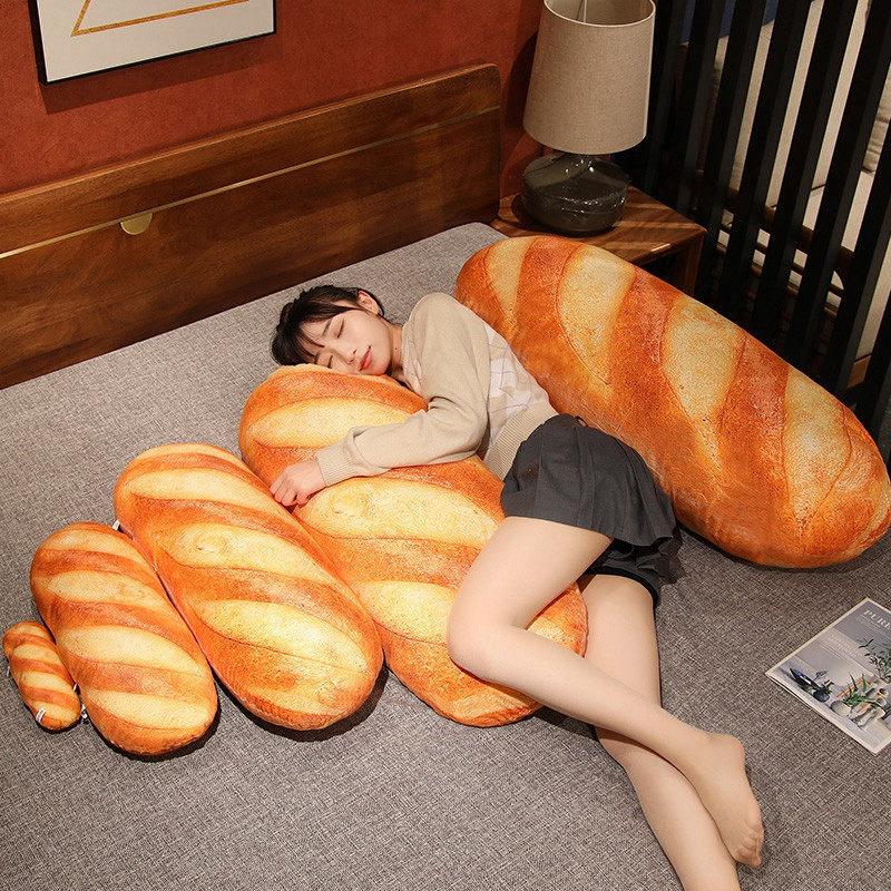 Soft And Plush 3d Simulation Snack Butter Bread Pillow For Office And Bedroom