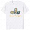 Never Forget Audio Cassette 70s 80s 90s Funny T-Shirt Casual Fashion Loose Streetwear Man Tshirt Short Sleeve Vintage Women Tee