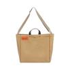 Weekender WORKERS TOTE Tote Shoulder Bag with Beige Bag, 2-Way Pocket, Cotton,