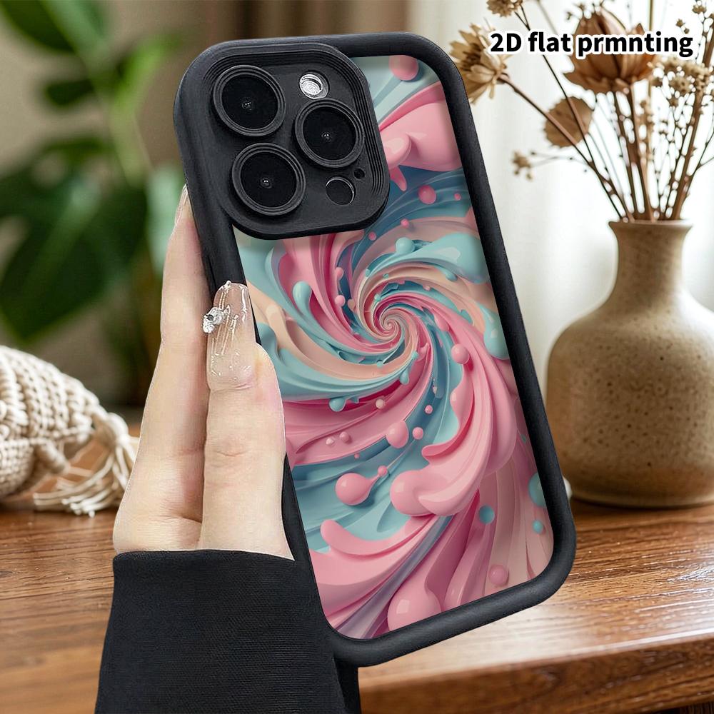 Phone case: 2D flat design suitable for iPhone 18 17 16 15 14 13 Pro tiered protective case, sweet and cool girl style, Christmas and Halloween gift