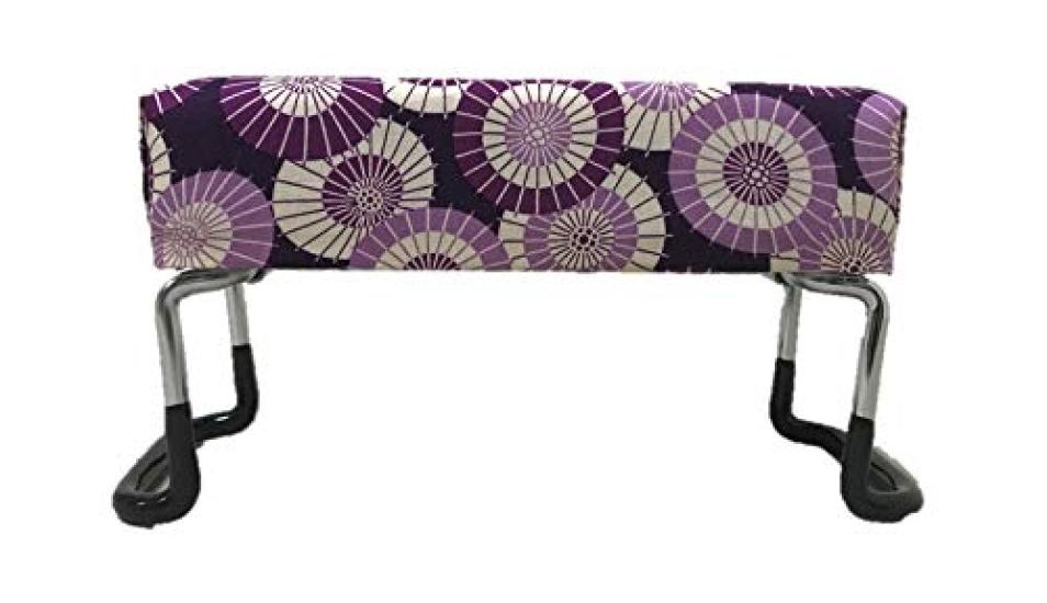 Compact Seiza Folding Umbrella Chair, Small, (with Handle) (Japanese Purple)