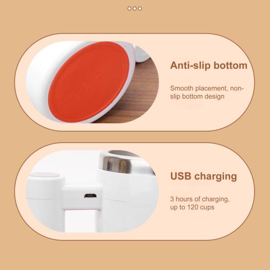 Magnetic Self-Stirring Coffee Mug 400ml Electric Stirring Cup with Lid Automatic Mixing