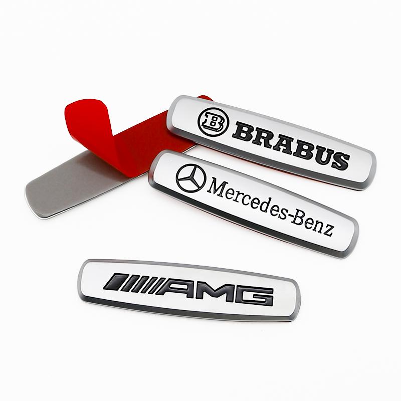 3D Metal For AMG Car Seat Backrest Headrest Emblem Badge Console Sticker For Mercedes Benz W204 W205 W212 W213 Auto Accessories p5