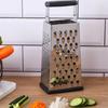 Stainless Steel Standing Cheese Grater Multi-functional Vegetable and Fruit Slicer Cheese and Cheese Grater Four-Sided Melon
