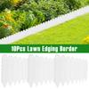 10 шт. Бордюр для газона Пластиковый бордюр для ландшафта Общая длина 2 метра Ограждение для сада Бордюр для украшения двора на открытом воздухе