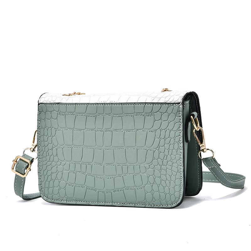 Новая маленькая квадратная сумка с цепочкой, уличная модная женская сумка через плечо с каменным узором, модная квадратная сумка с пряжкой на молнии