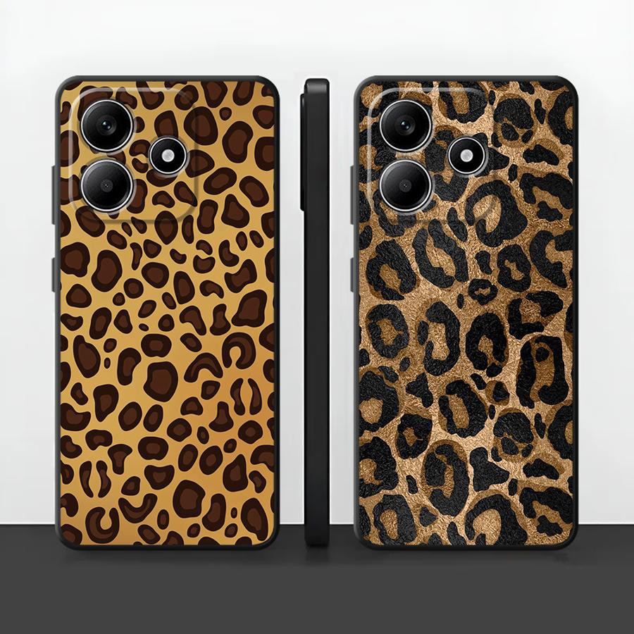 Ретро Чехол для телефона с леопардовым принтом для Xiaomi Redmi Note 14 13 Pro Plus 10 11S 14C A3 A1 A2 K80 K40 12 11 Pro A5 A4 12C 13C