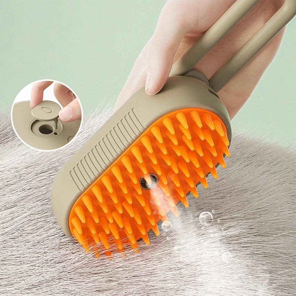 3 In 1 Dog Grooming Cats Pet For Dogs Steam Brush Spray Massage Pets Dogs Accessories Comb Puppy Supplies Products Home Garden