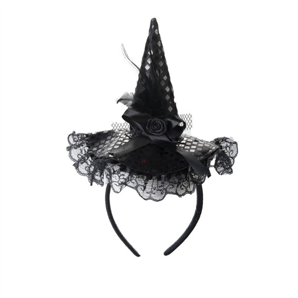 Cartoon Halloween Party Hair Band Headband Halloween Witch Hat Hair Hoop Cute   Dressing Up Props