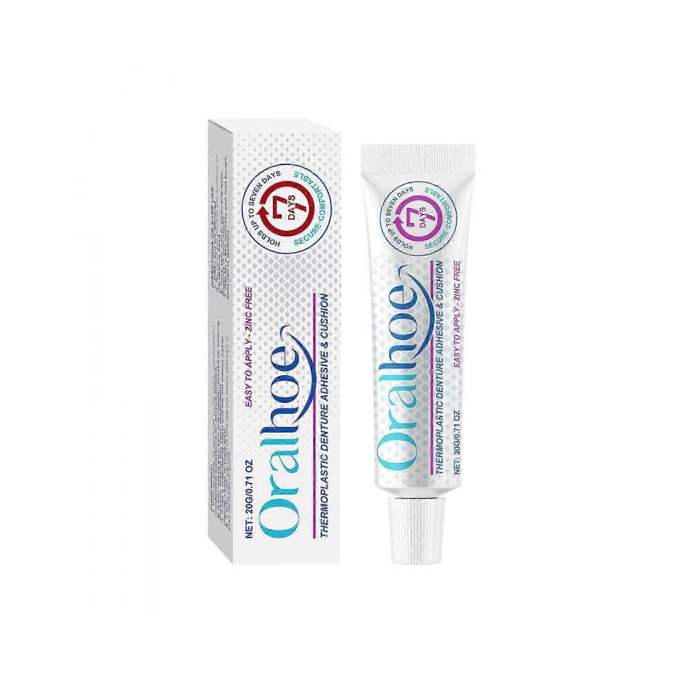 Denture Adhesive, Thermoplastic Denture Adhesive, Comfortable, Secure Denture Grip for Up To 7 Days less