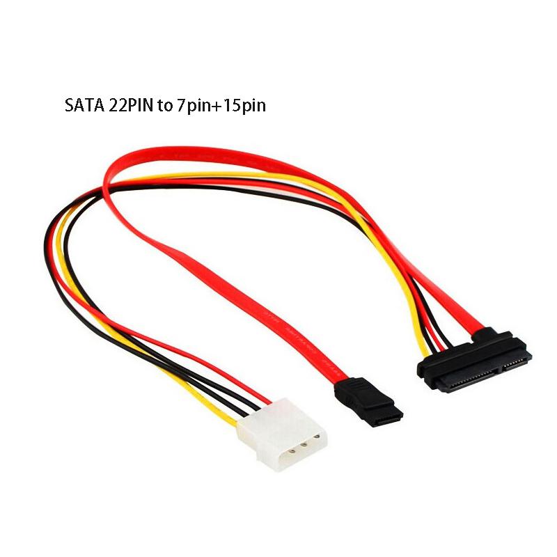 Разветвитель кабеля IDE SATA3.0 на интегрированный для жесткого диска, оптического привода, кабель данных, шнур питания, преобразователь SATA 7+15P в 7+4Pin