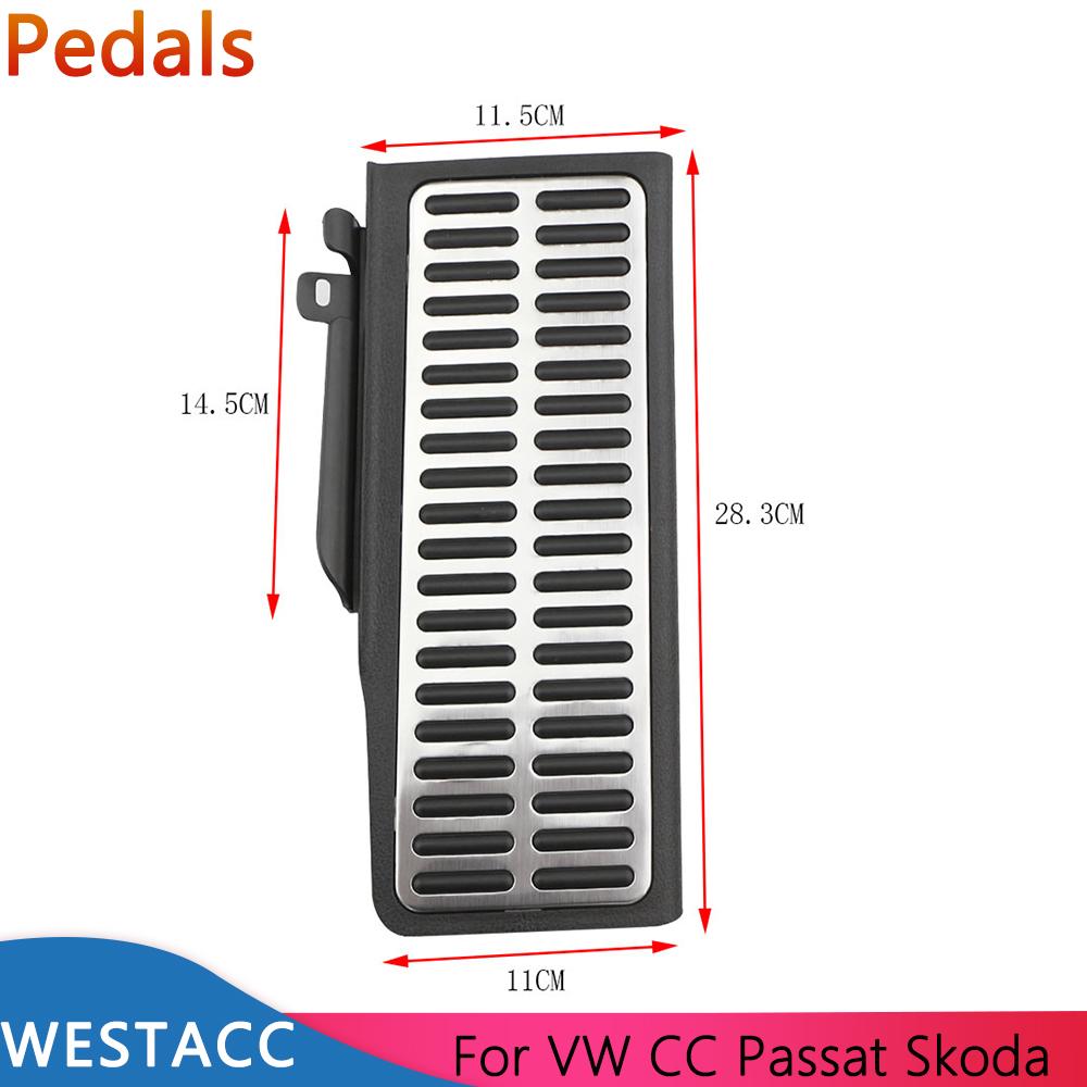 Накладка на педали автомобиля для Volkswagen VW Passat B6 B7 R36 R-line CC для Skoda Superb LHD педаль акселератора и тормоза