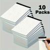 10pcs Premium Lined Note Pads - 3 X 5 Inch Portable Writing Pads with 30 Sheets Each Durable Memos for Effortless Note-Taking - Ideal for Students