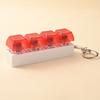 Cute 1 Buttons Keyboard Fidget Keychain Keyboard Clicker Mechanical Keyboard Keyring Stress Relief Toys Gift For Girlfriend
