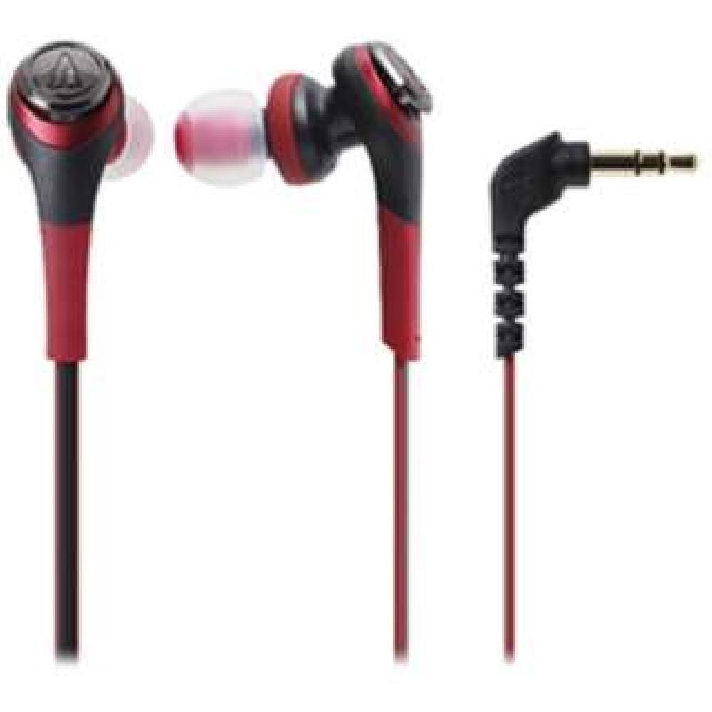 Audio Technica SOLID BASS Inner Ear Headphones Red RD ATH-CKS550