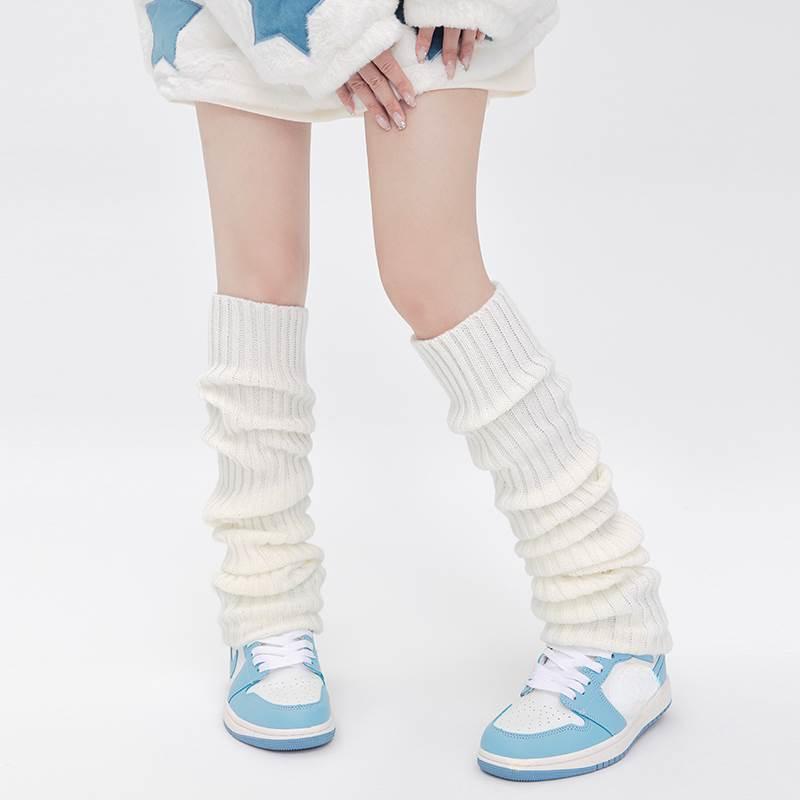 Sock Covers White Female Over Knee Autumn Winter Leg Covers Long Thigh Autumn Calf Spice Girls Winter Jk Socks Spring Autumn Stacking Socks