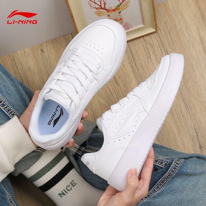 Li-Ning Женские белые повседневные кеды Yuanbao