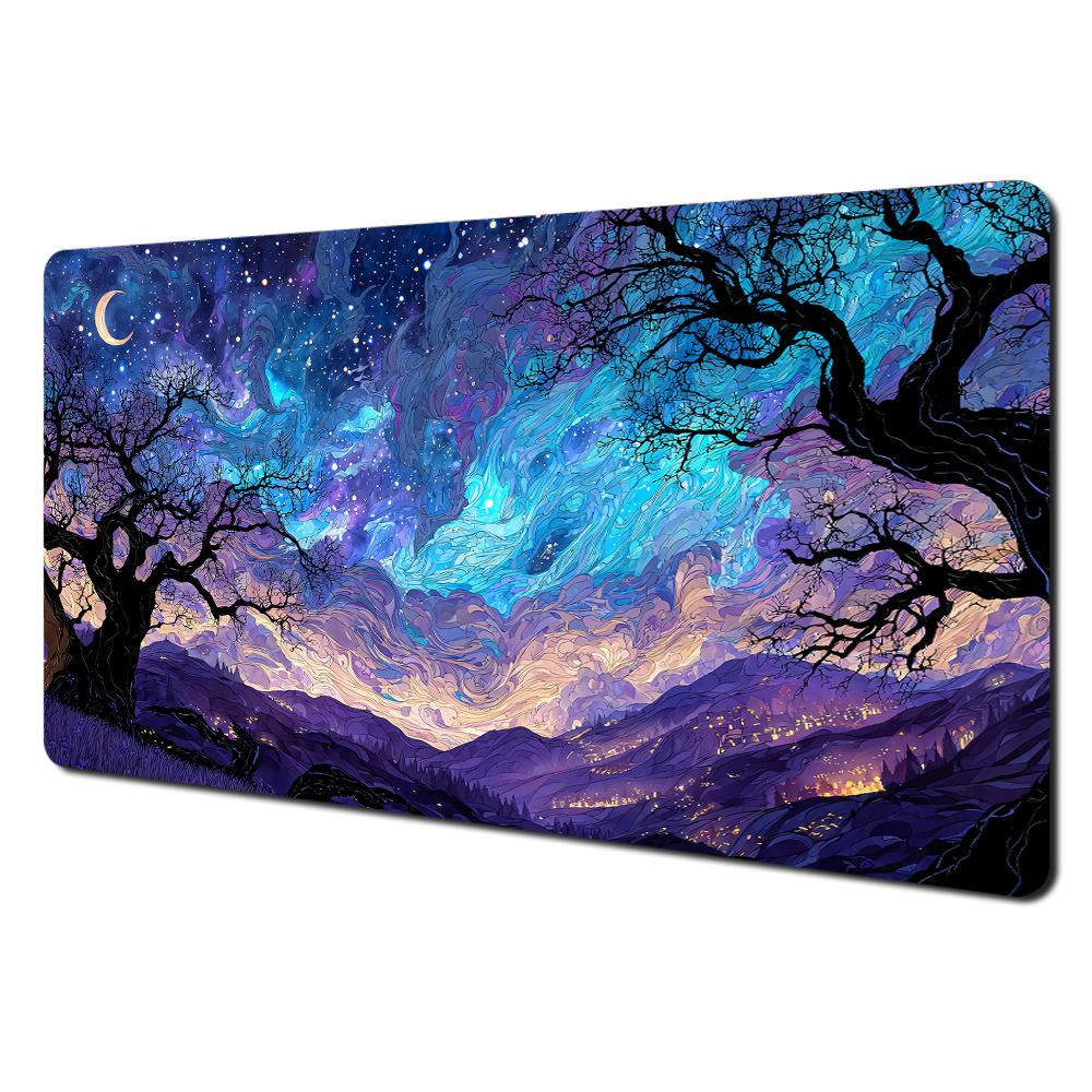 Fantasy Giant Mushroom Forest Mtg Playmat Magic Card Battle Mat Nonslip Durable 35x60cm Commander Playmat Tapete Magic Mtg