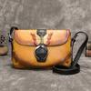Genuine Leather Shoulder Bags for Women Butterfly Embossed Handbags Fashion Vintage Design Crossbody Messenger Bag