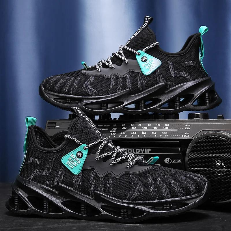 Мужские кроссовки мужские тонкие кроссовки Tide Hollow Breathable Men Tide Brand 2024 НОВЫЕ летние кроссовки Running Net Shoes Youth Blade Shoes