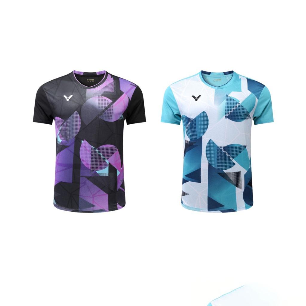 Victor Design Lee Zii Jia Бадминтон Джерси Малайзия с коротким рукавом Baju Sukan Спортивная рубашка