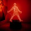 Футболист 3D ночник, сенсорное управление семью цветами, питание от USB, идеальный выбор для подарка