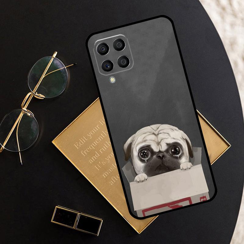 Pug Dog Funny Cartoon For Samsung Galaxy M12 M13 M14 M15 M35 M55 M34 M54 M33 M53 M21 M31 M11 M32 M52 M06 M16 Case